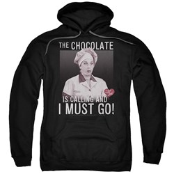 I Love Lucy - Mens Chocolate Calling Pullover Hoodie