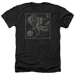 Lord Of The Rings - Mens Map Of Me Heather T-Shirt