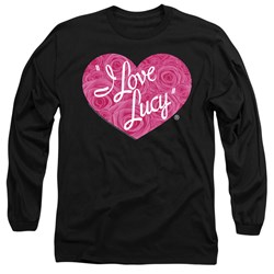 I Love Lucy - Mens Floral Logo Long Sleeve T-Shirt