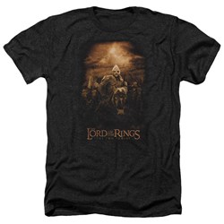 Lord Of The Rings - Riders Of Rohan Adult Heather T-Shirt In Black