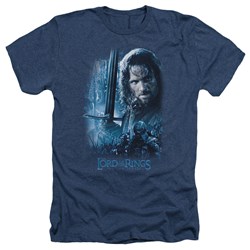 Lord Of The Rings - King In The Making Adult Heather T-Shirt In Navy
