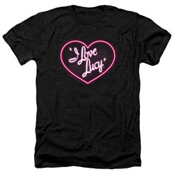 I Love Lucy - Mens Neon Logo Heather T-Shirt
