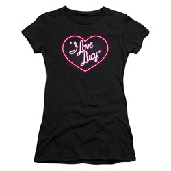 I Love Lucy - Juniors Neon Logo T-Shirt