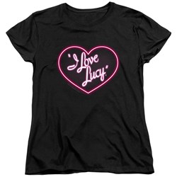 I Love Lucy - Womens Neon Logo T-Shirt