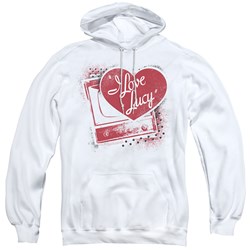 I Love Lucy - Mens Spray Paint Heart Pullover Hoodie