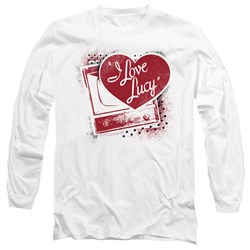 I Love Lucy - Mens Spray Paint Heart Long Sleeve T-Shirt
