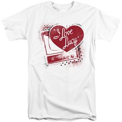 I Love Lucy - Mens Spray Paint Heart Tall T-Shirt