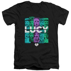 I Love Lucy - Mens Shades Of Lucy V-Neck T-Shirt