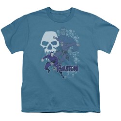 Sunday Funnies - Phantom Skulls Big Boys T-Shirt In Slate