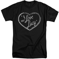 I Love Lucy - Mens Glitter Logo Tall T-Shirt