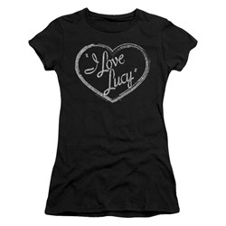 I Love Lucy - Juniors Glitter Logo T-Shirt
