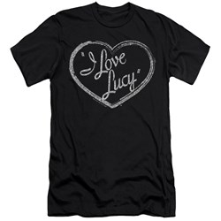 I Love Lucy - Mens Glitter Logo Slim Fit T-Shirt