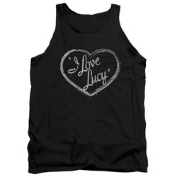 I Love Lucy - Mens Glitter Logo Tank Top