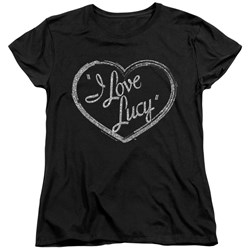 I Love Lucy - Womens Glitter Logo T-Shirt