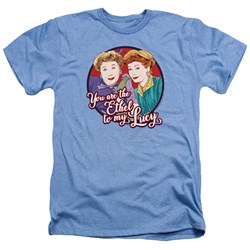 I Love Lucy - Mens Ethel To My Lucy Heather T-Shirt