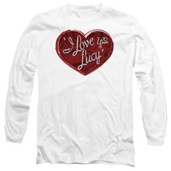 I Love Lucy - Mens Red Glitter 75 Long Sleeve T-Shirt