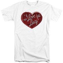 I Love Lucy - Mens Red Glitter 75 Tall T-Shirt