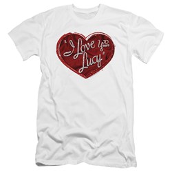 I Love Lucy - Mens Red Glitter 75 Slim Fit T-Shirt
