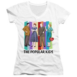 I Love Lucy - Juniors The Popular Kids V-Neck T-Shirt
