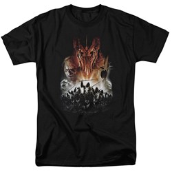 Lord Of The Rings - Evil Rising Adult Short Sleeve T-Shirt In Black