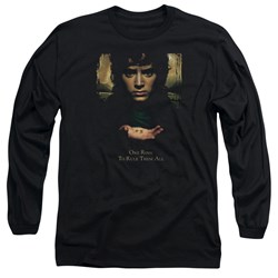 Lord Of The Rings - Frodo One Ring Adult Long Sleeve T-Shirt In Black
