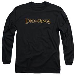 Lord Of The Rings - Lotr Logo Adult Long Sleeve T-Shirt In Black
