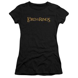 Lord Of The Rings - Lotr Logo Jrs Sheer Cap Sleeve T-Shirt In Black