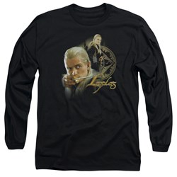 Lord Of The Rings - Legolas Adult Long Sleeve T-Shirt In Black