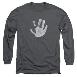 Lord Of The Rings - White Hand Adult Long Sleeve T-Shirt In Charcoal