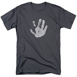 Lord Of The Rings - White Hand Adult Short Sleeve T-Shirt In Charcoal