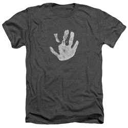 Lord Of The Rings - White Hand Adult Heather T-Shirt In Charcoal