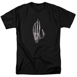 Lord Of The Rings - Hand Of Saruman Adult Short Sleeve T-Shirt In Black
