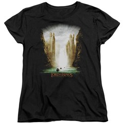 Lord Of The Rings - Kings Of Old Womens Short Sleeve T-Shirt In Black