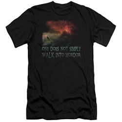 Lord Of The Rings - Walk In Mordor Adult  Short Sleeve T-Shirt In Black