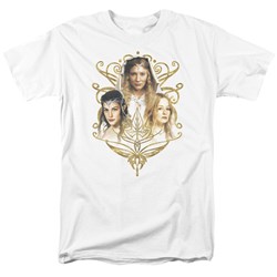 Lord Of The Rings - Women Of Middle Earth Adult Short Sleeve T-Shirt In White