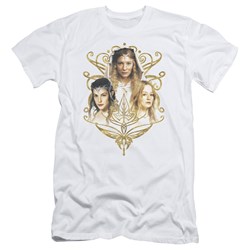 Lord Of The Rings - Women Of Middle Earth Adult  Short Sleeve T-Shirt In White