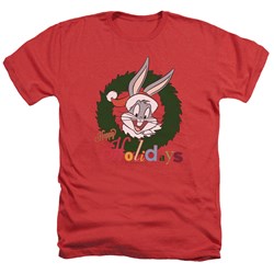 Looney Tunes - Mens Holiday Bunny Heather T-Shirt
