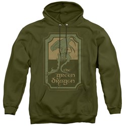 Lord Of The Rings - Mens Green Dragon Tavern Pullover Hoodie