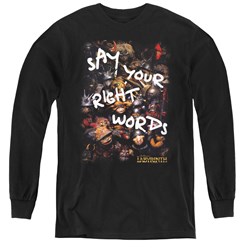Labyrinth - Youth Right Words Long Sleeve T-Shirt