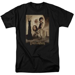 Lord Of The Rings - Tt Poster Adult Short Sleeve T-Shirt In Black