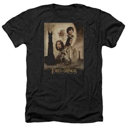 Lord Of The Rings - Tt Poster Adult Heather T-Shirt In Black