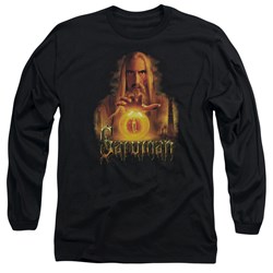 Lord Of The Rings - Saruman Adult Long Sleeve T-Shirt In Black