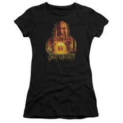 Lord Of The Rings - Saruman Jrs Sheer Cap Sleeve T-Shirt In Black