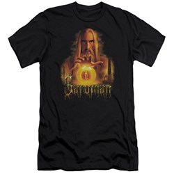 Lord Of The Rings - Saruman Adult  Short Sleeve T-Shirt In Black