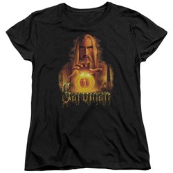 Lord Of The Rings - Saruman Womens Short Sleeve T-Shirt In Black