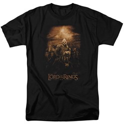 Lord Of The Rings - Riders Of Rohan Adult Short Sleeve T-Shirt In Black
