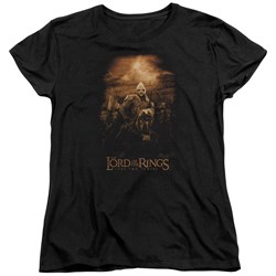Lord Of The Rings - Riders Of Rohan Womens Short Sleeve T-Shirt In Black