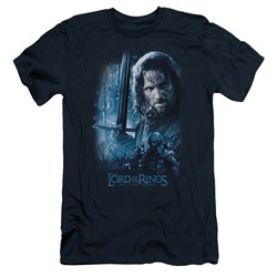 Lord Of The Rings - King In The Making Adult  Short Sleeve T-Shirt In Navy