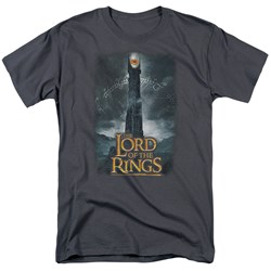Lord Of The Rings - Always Watching Adult Short Sleeve T-Shirt In Charcoal