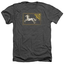 Lord Of The Rings - Rohan Banner Adult Heather T-Shirt In Charcoal